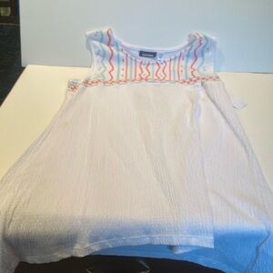 NWT & Vintage Basic Editions White Tunic Top